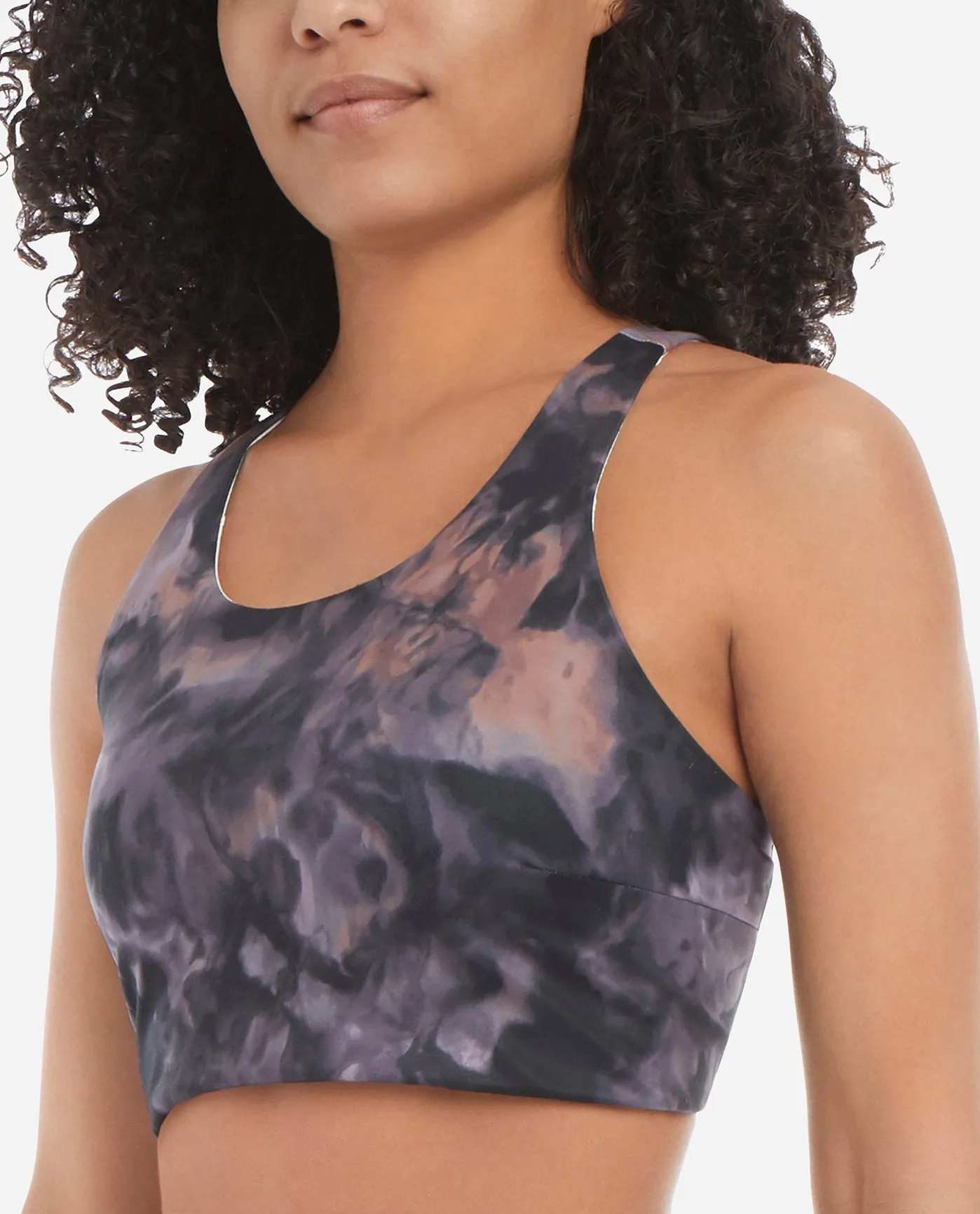 Ice Dye Longline Racerback Sports Bra