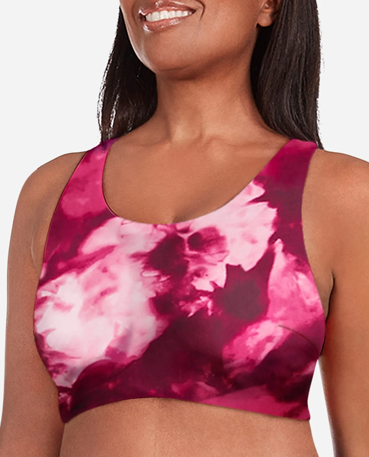 Ice Dye Longline Racerback Sports Bra