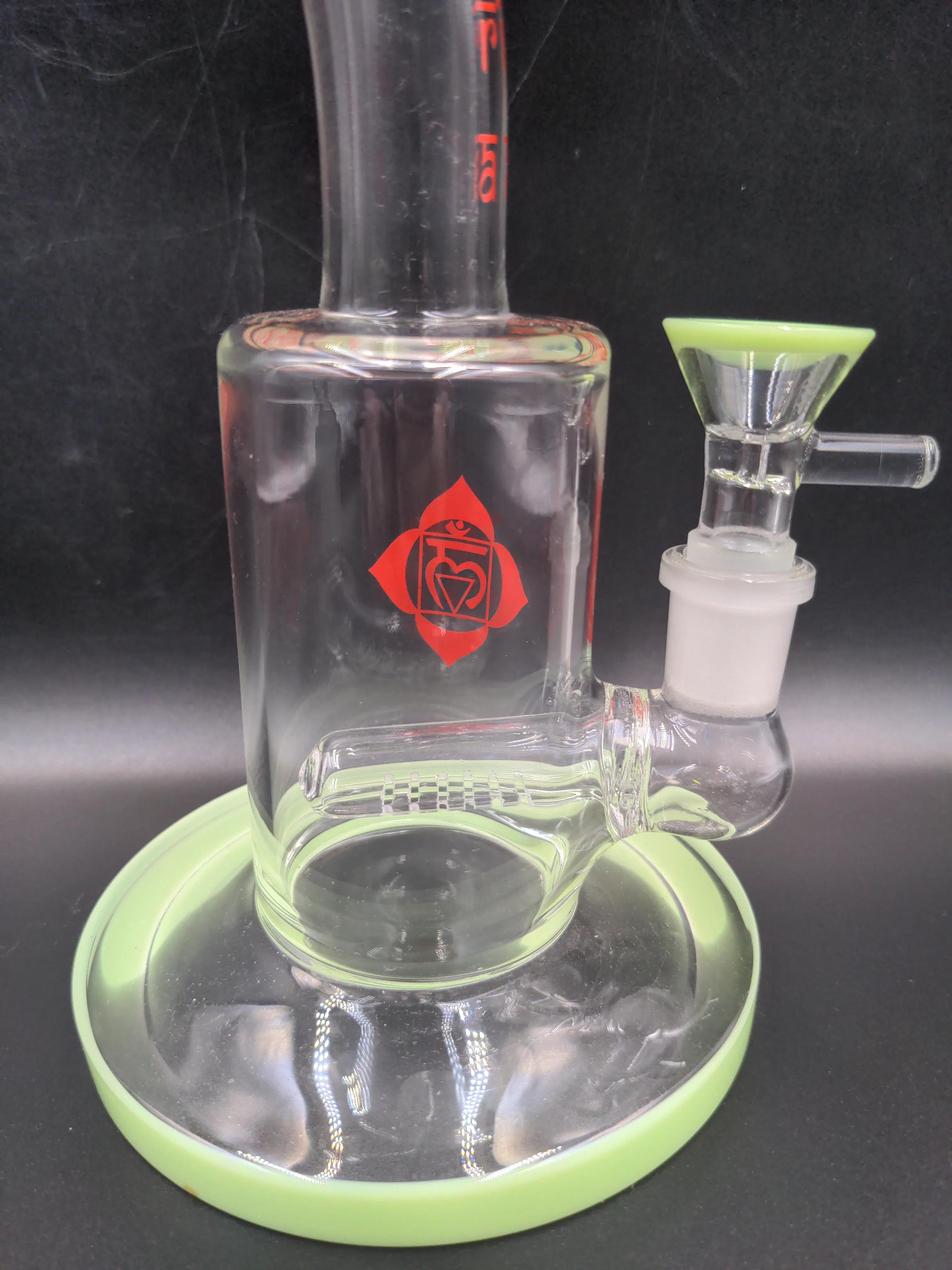 Inline Perc Chakra Water Pipe 7.5 | 14mm