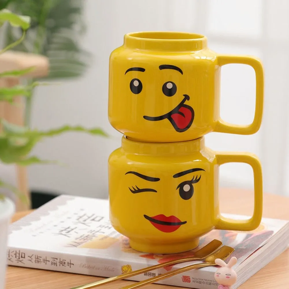 Kawaii Smiley Ceramic Cartoon Mug