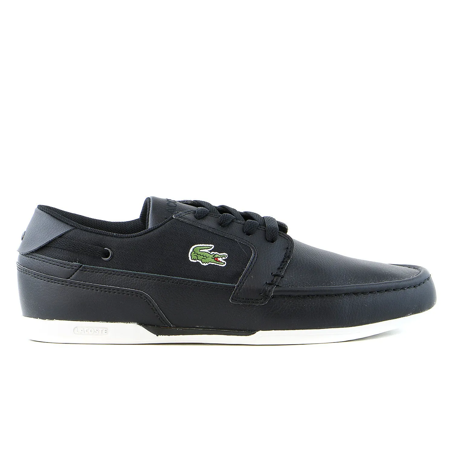 Lacoste Dreyfus TWD SPM Fashion Sneaker Boat Shoe - Black - Mens