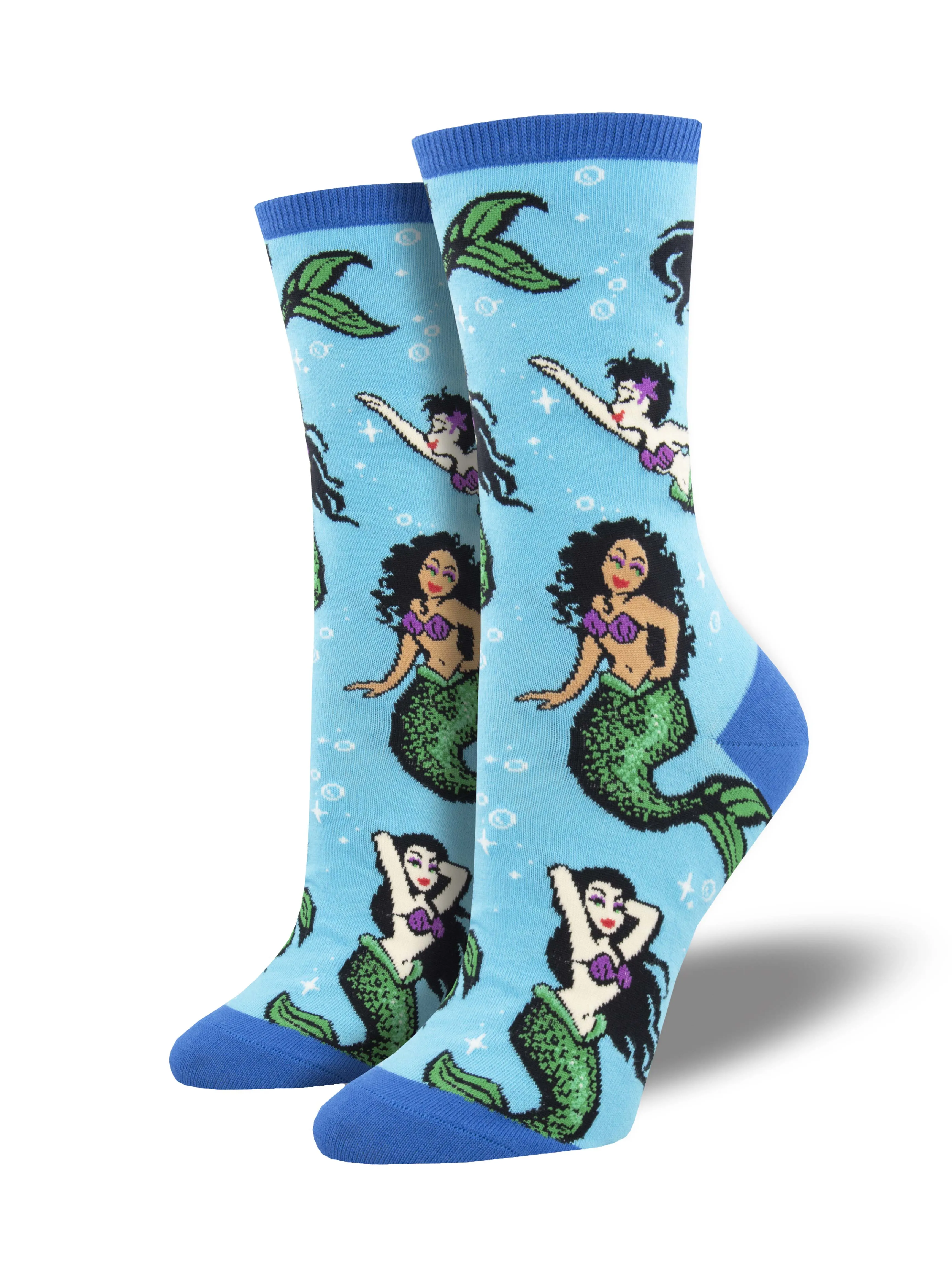 Ladies Swimming With Sirens Graphic Socks