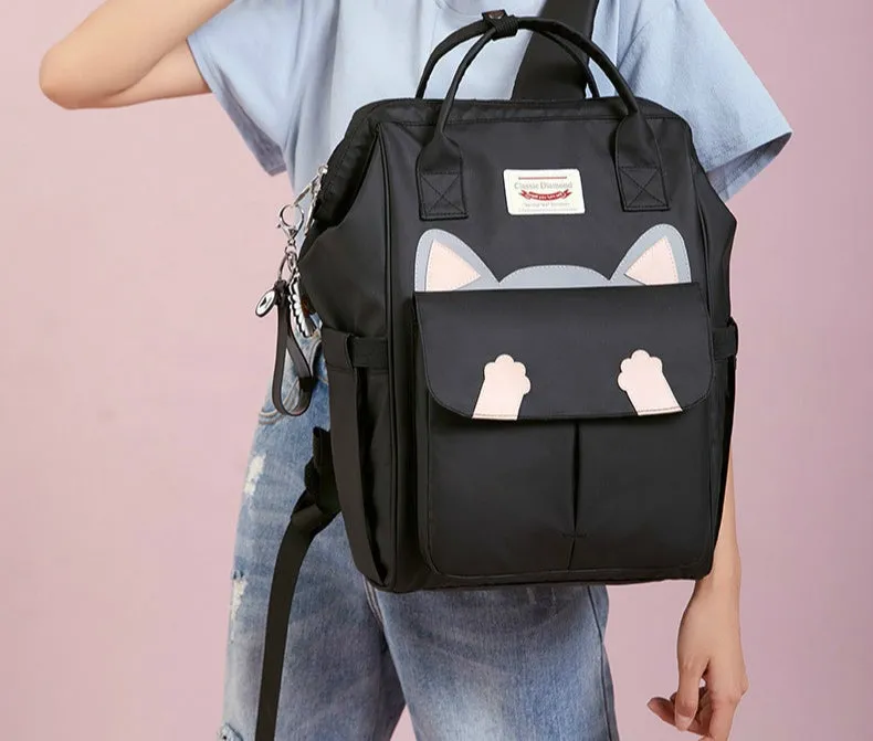 Large Cartoon Cat Kids Backpack