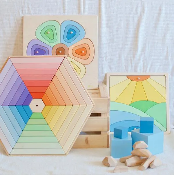 Large Wooden Puzzle - Sun