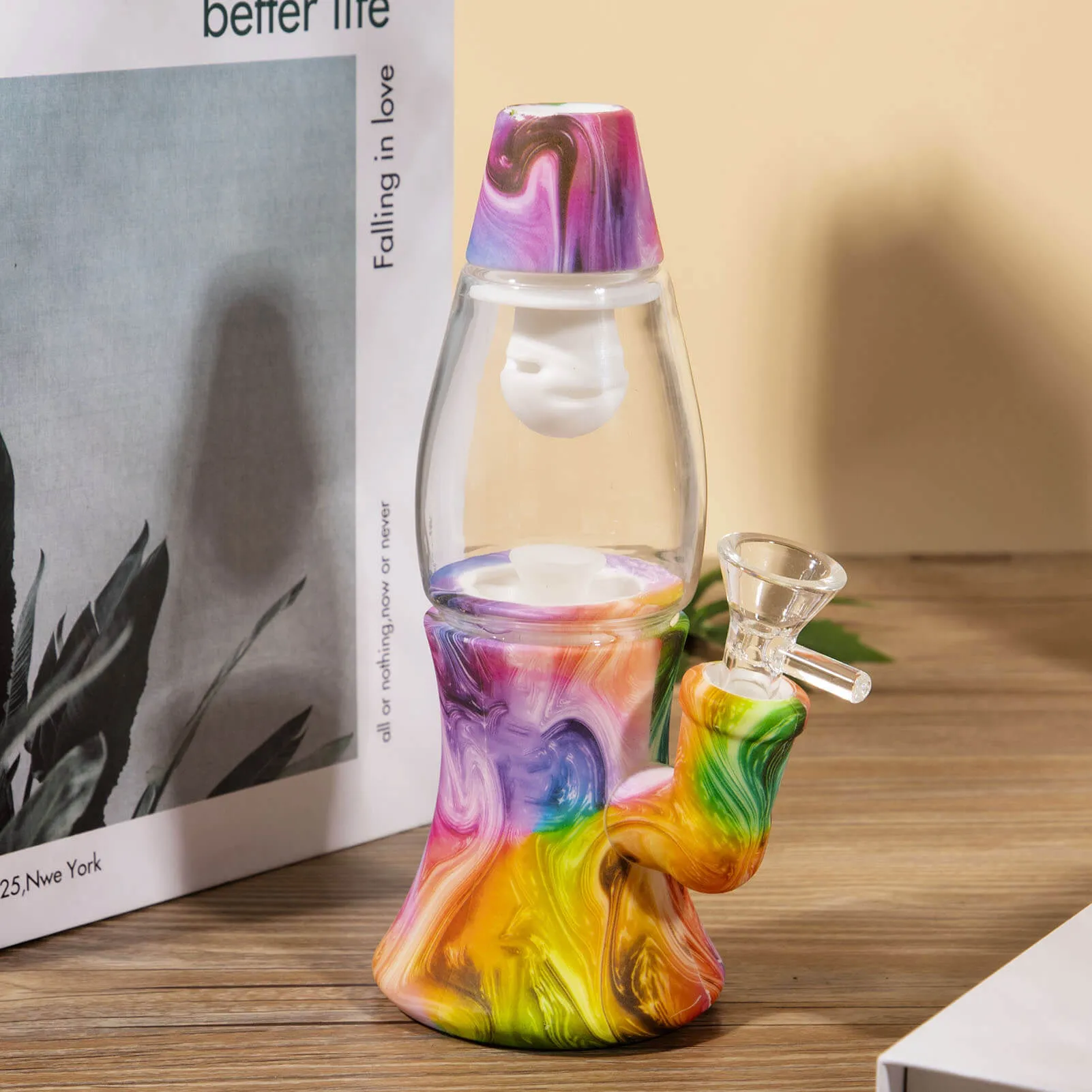 Lava Lamp Silicone Water Pipe