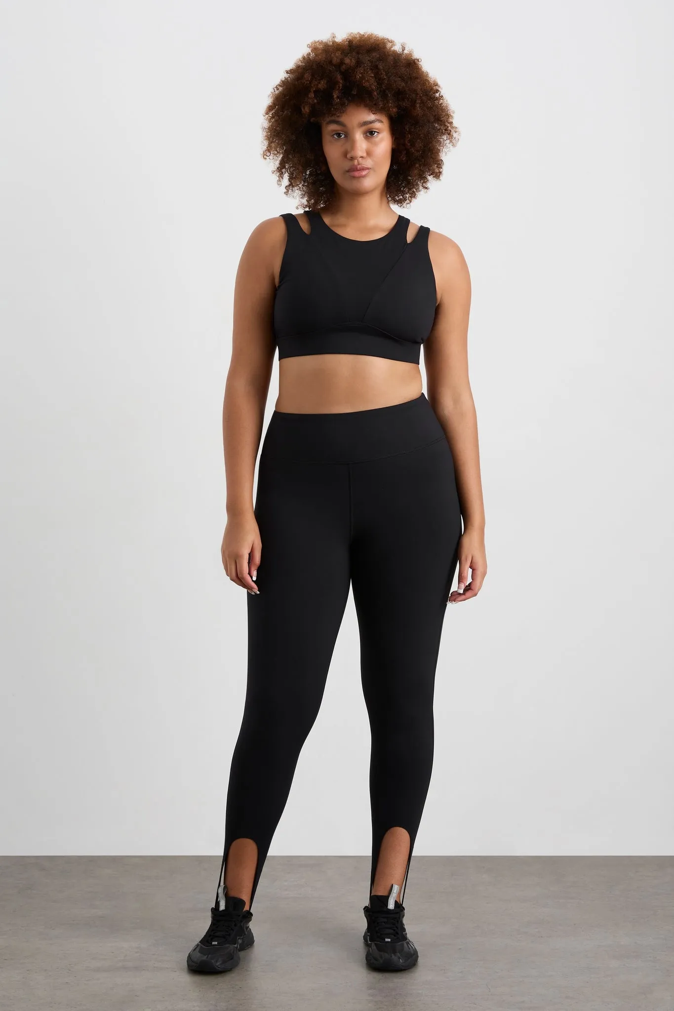 Layered Cut Out Sports Bra 385