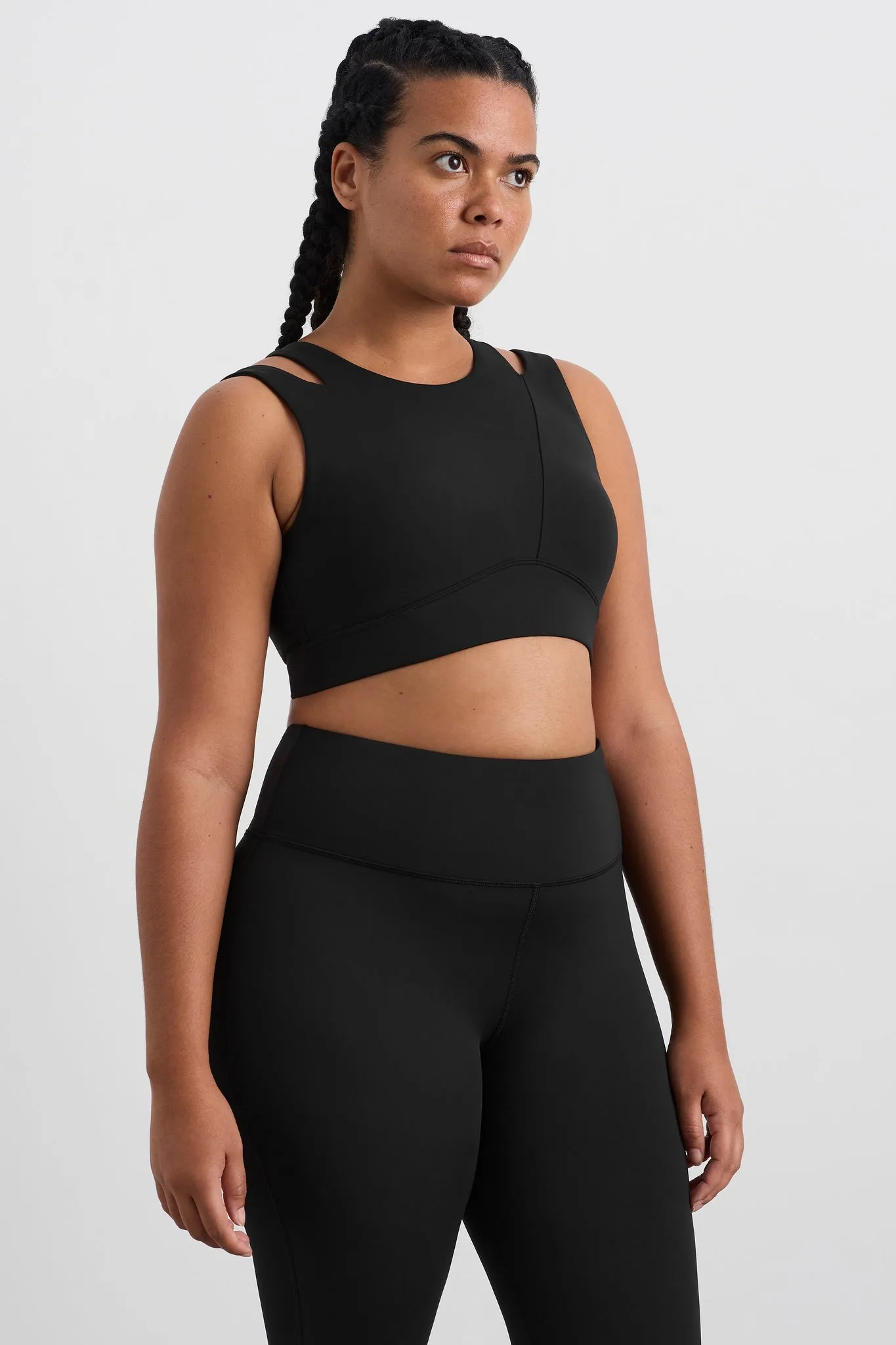 Layered Cut Out Sports Bra 385