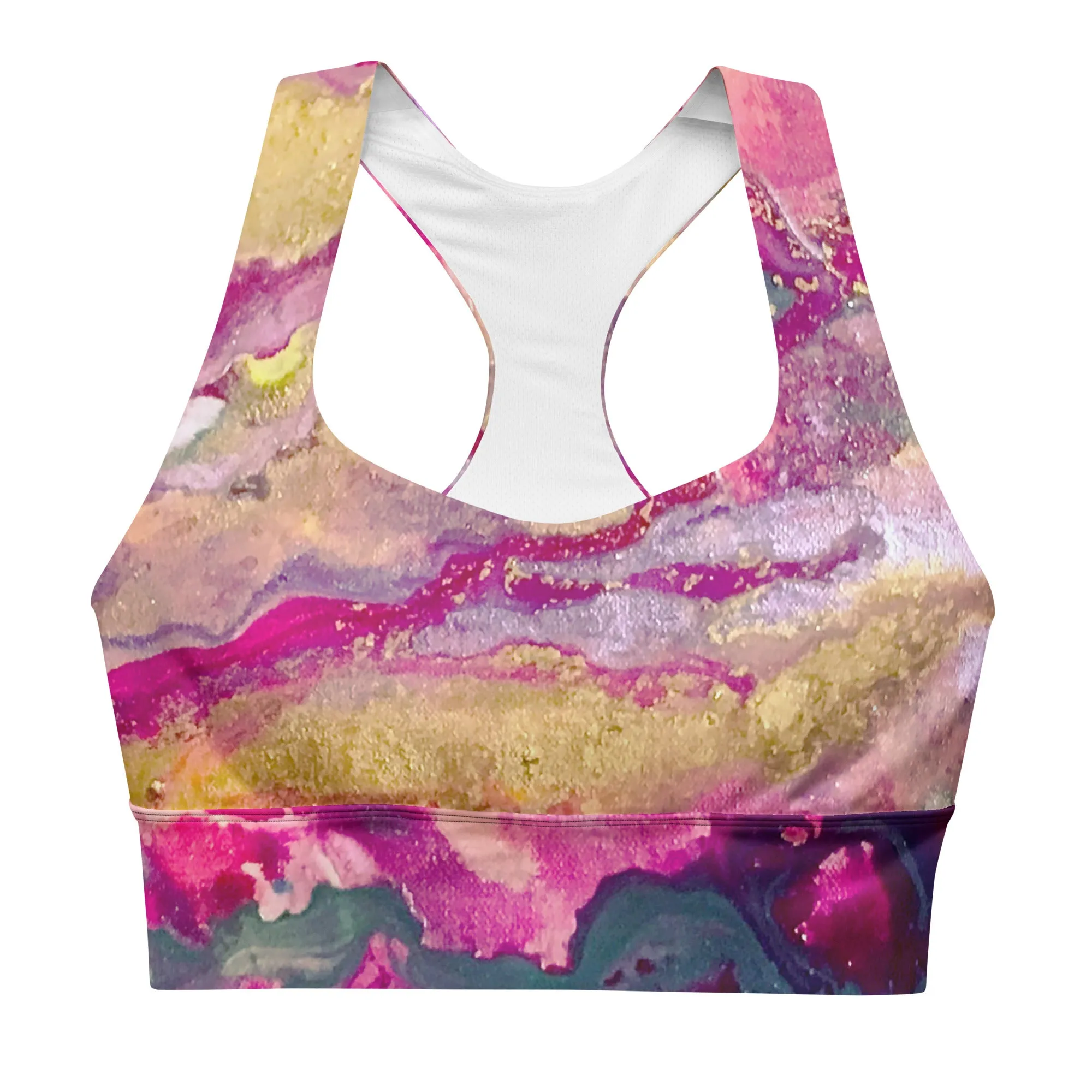 Longline sports bra, Sunrise