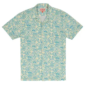 Mami Wata Cartoon Eyes SS Woven Button up