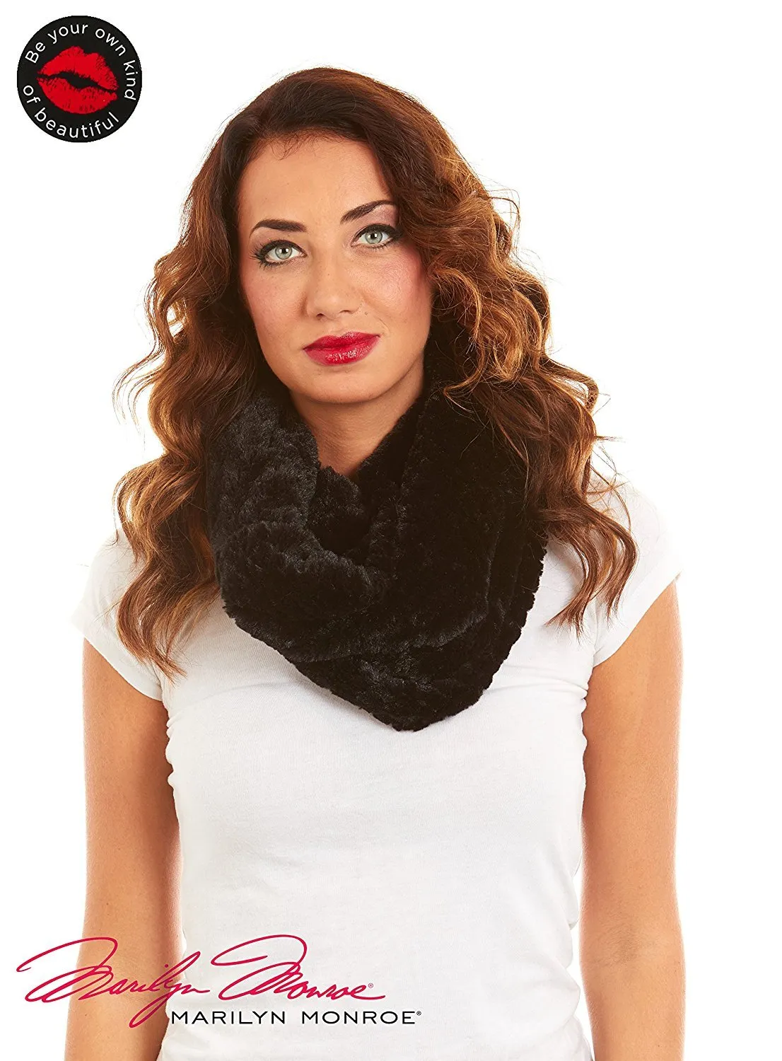 Marilyn Monroe Women Faux Fur Infinity Fashion Scarf