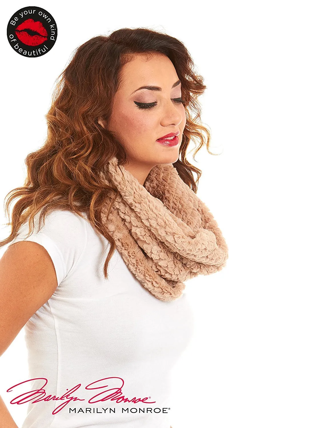 Marilyn Monroe Women Faux Fur Infinity Fashion Scarf