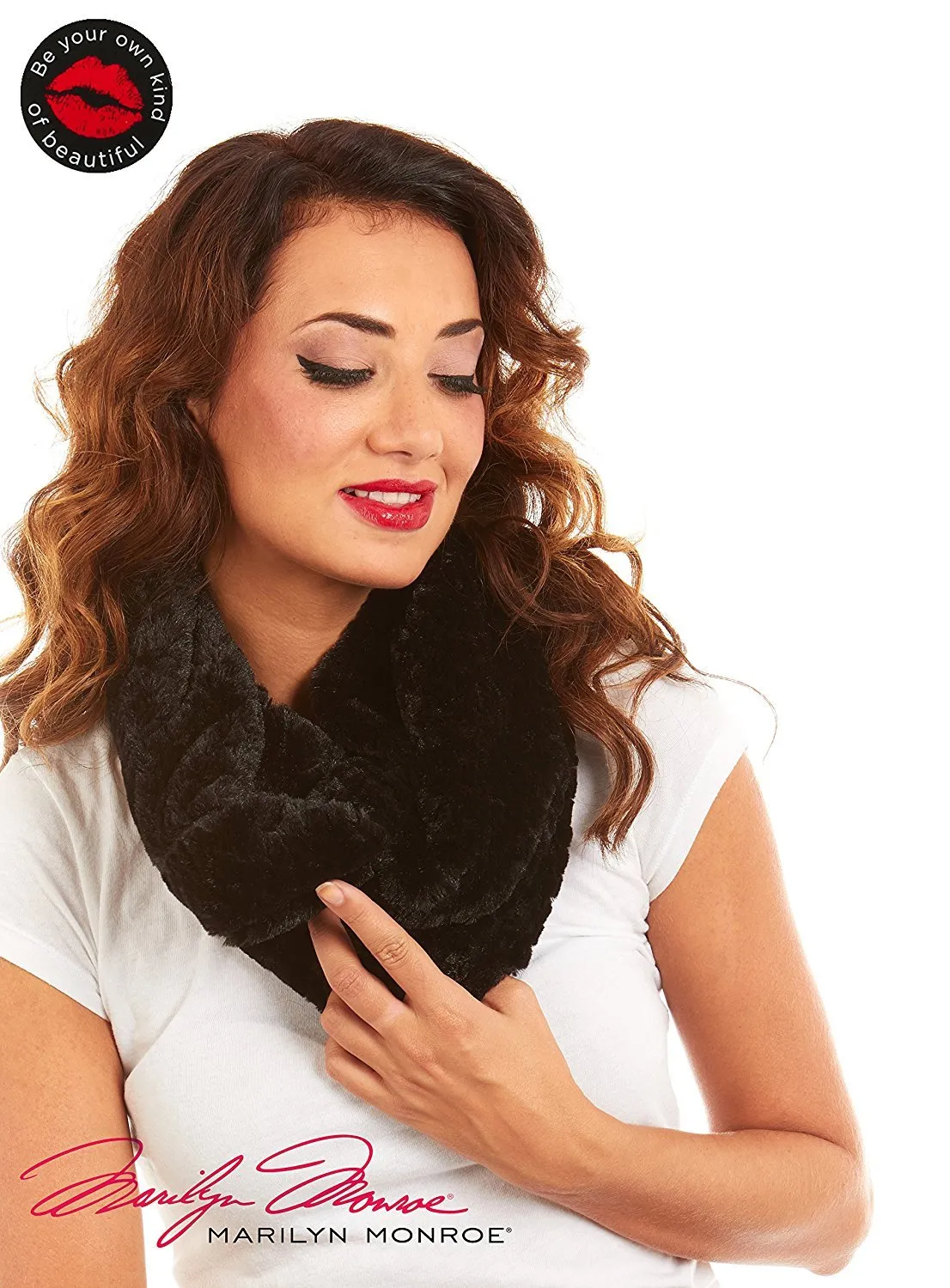 Marilyn Monroe Women Faux Fur Infinity Fashion Scarf