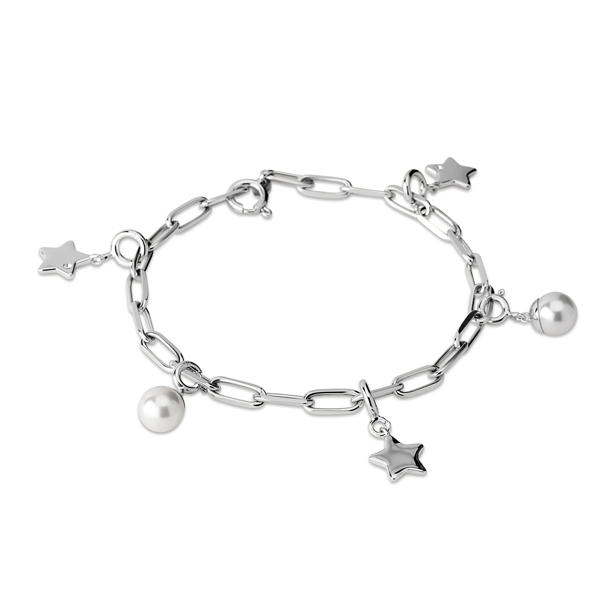 Melano Ornaments Christmas Charms Armband Set Zilver