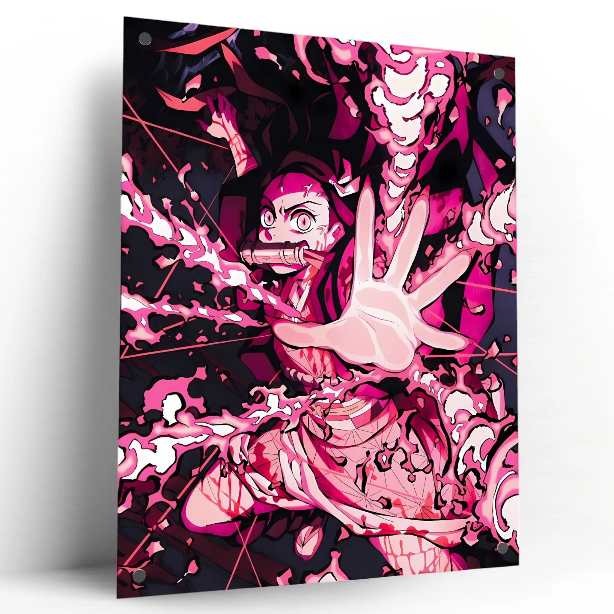 Nezuko (Pink-Demon) Anime" Acrylic Wall Art