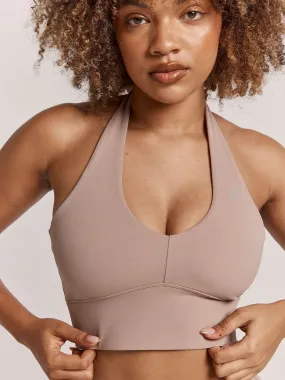 NKD Arch Halter Sports Bra - Taupe