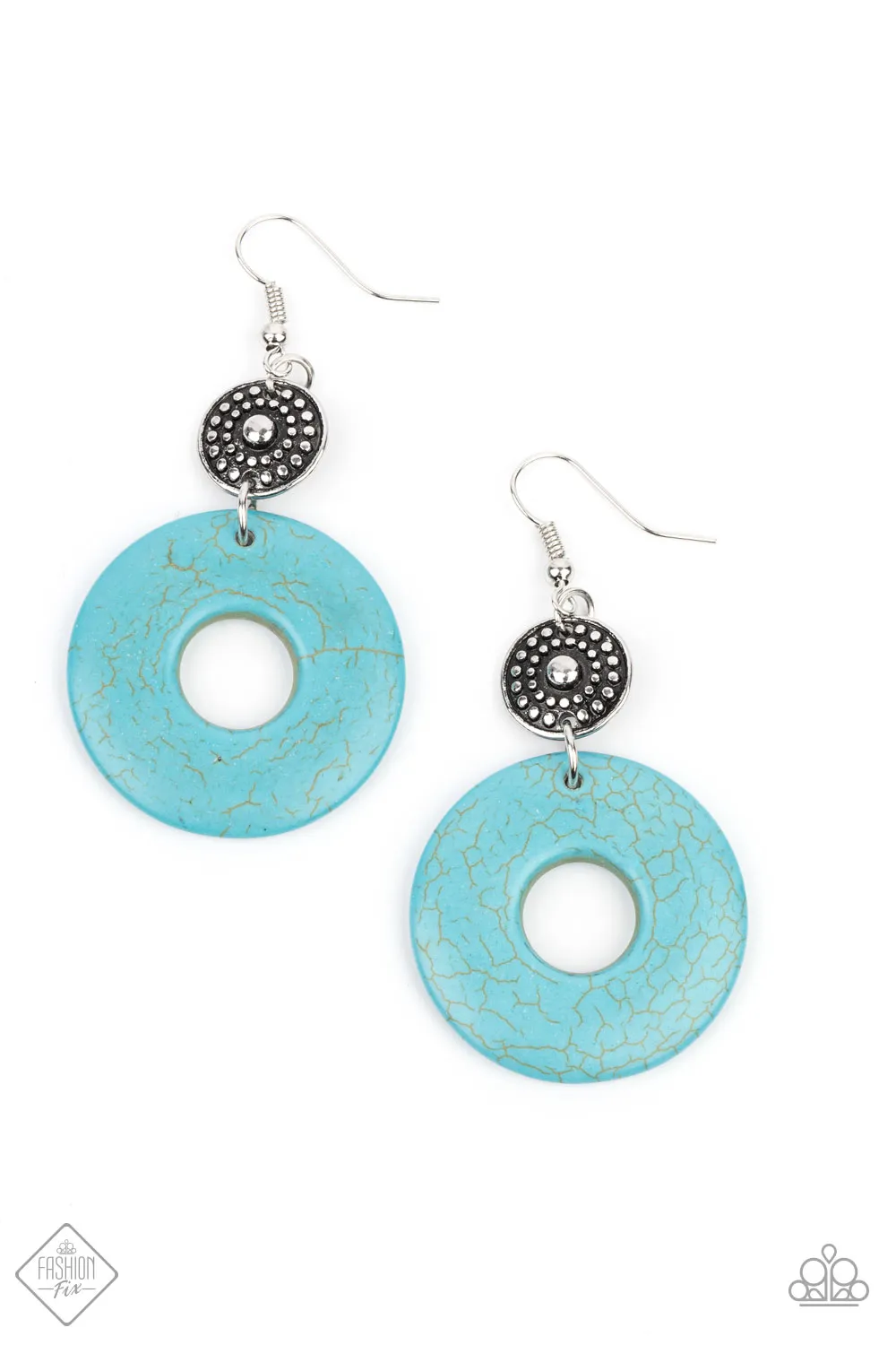 Paparazzi Earthy Epicenter - Blue Earring Fashion Fix Earring