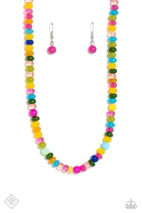 Paparazzi Headliner Hit Multi Fashion Fix Necklace & Earring Set