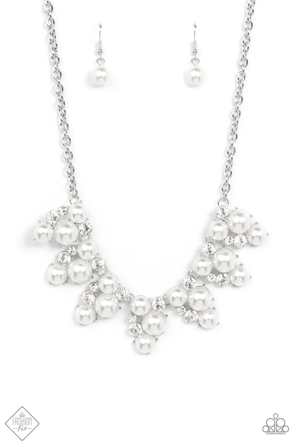 Paparazzi Renown Refinement - White Necklace - Fashion Fix - October 2021