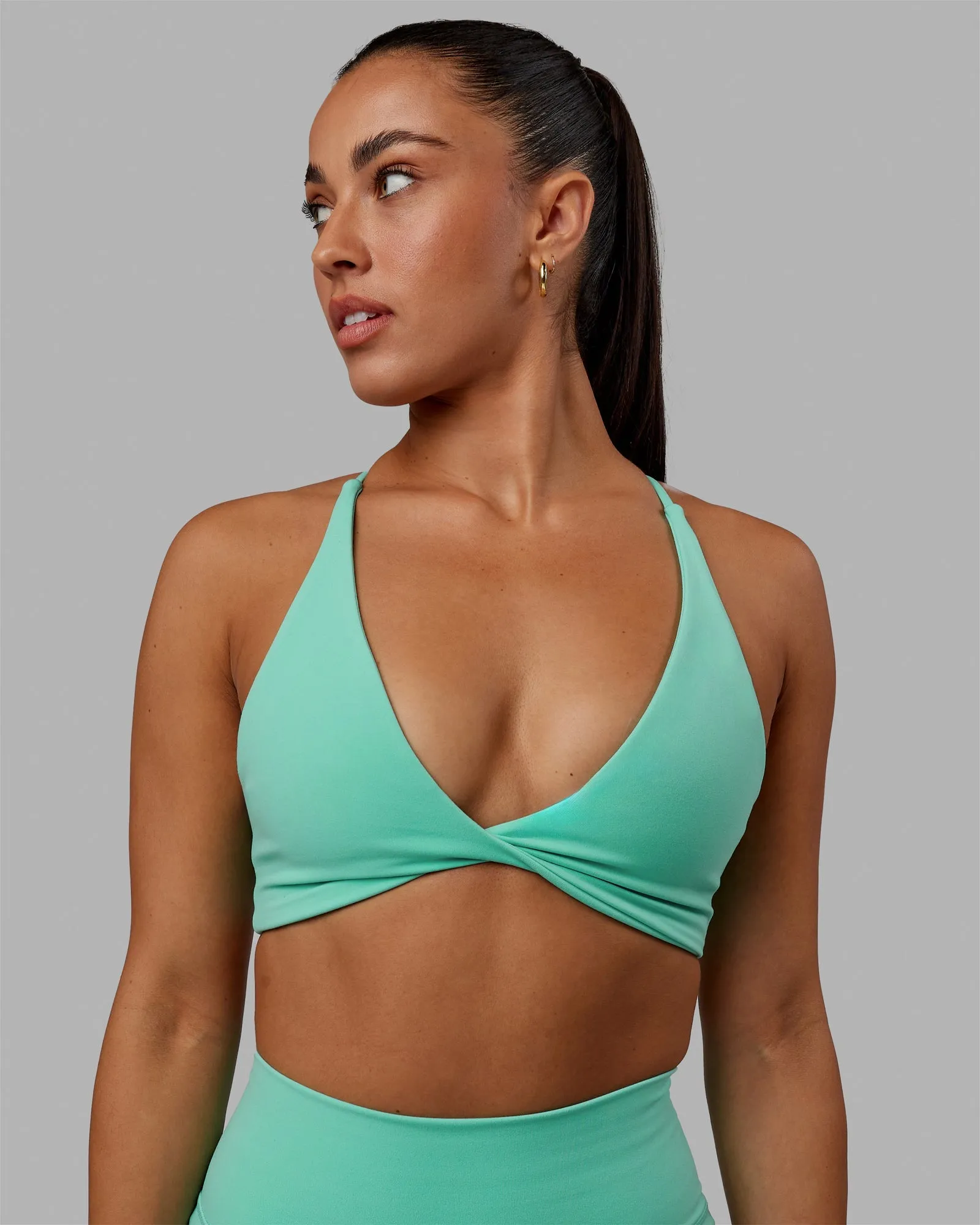 Progression Sports Bra - Aquatic Awe