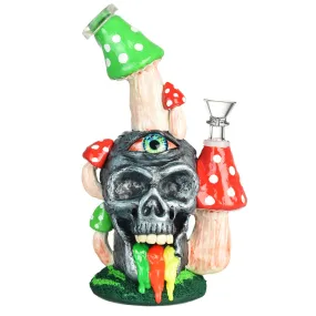 Pulsar Rainbow Puking Skull Water Pipe