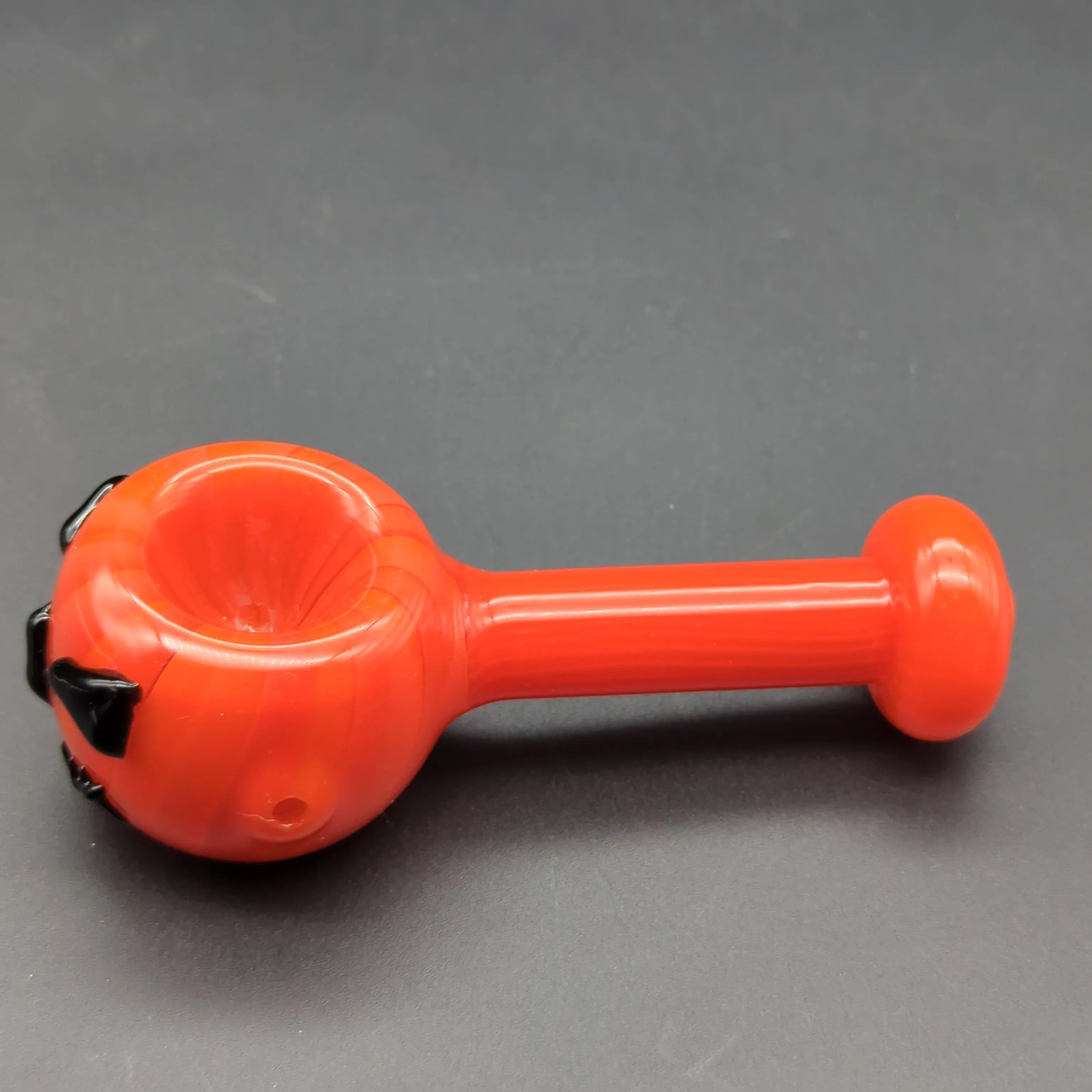 Pumpkin Glass Spoon Pipe | 4