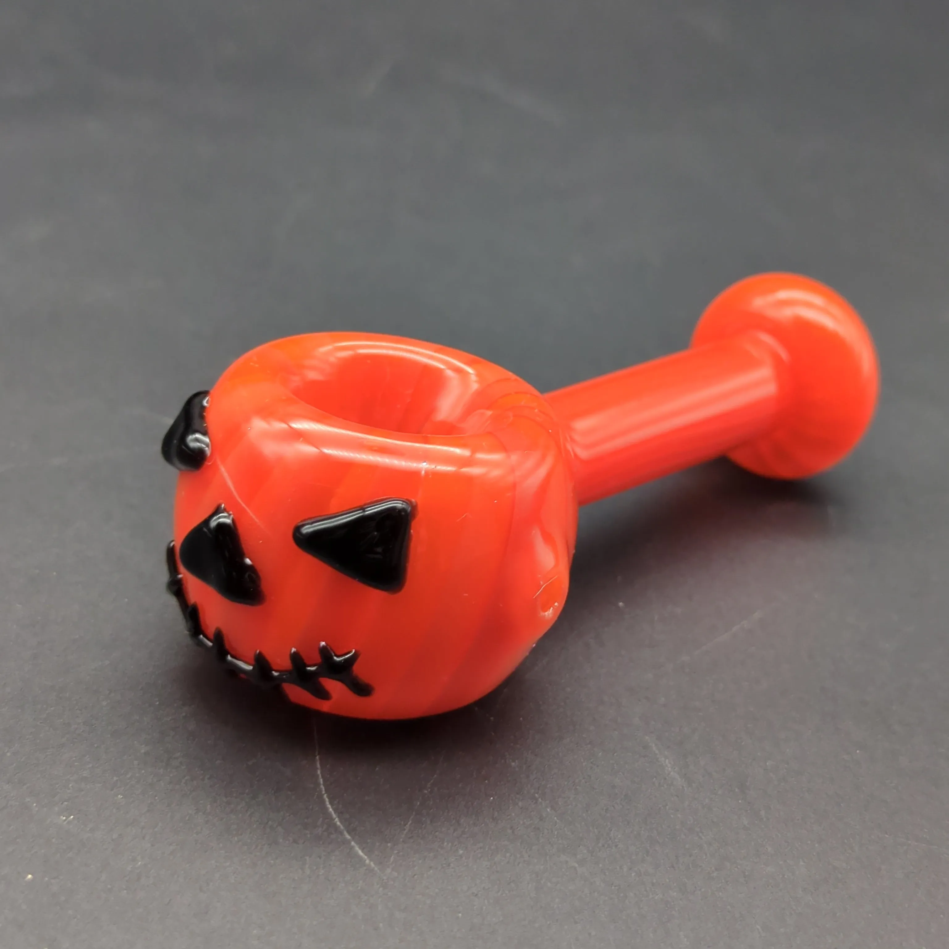 Pumpkin Glass Spoon Pipe | 4