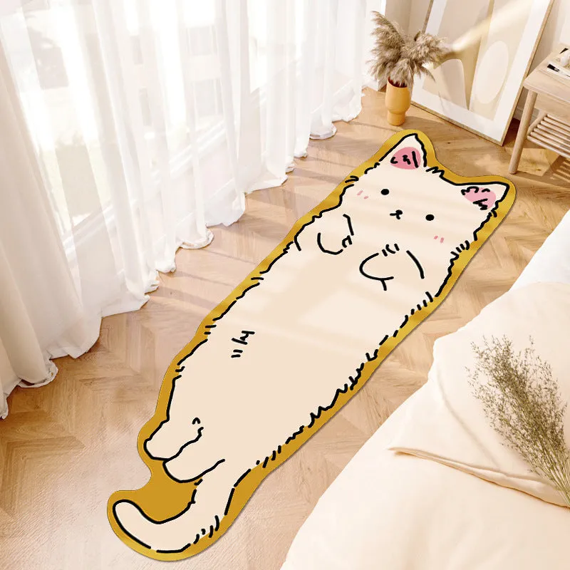 Purr-fect Paws Cartoon Cat Room Mat