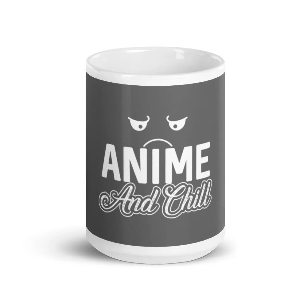 "Anime and Chill-Sad" Mug (Gray)