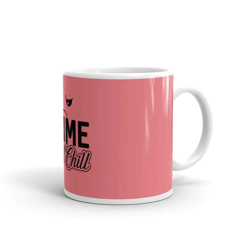 "Anime and Chill-Sad" Mug (Pink)