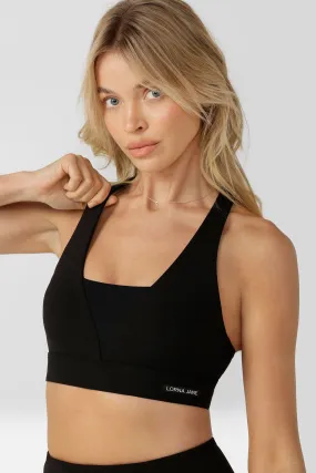 Re-Align Recycled Sports Bra | Black