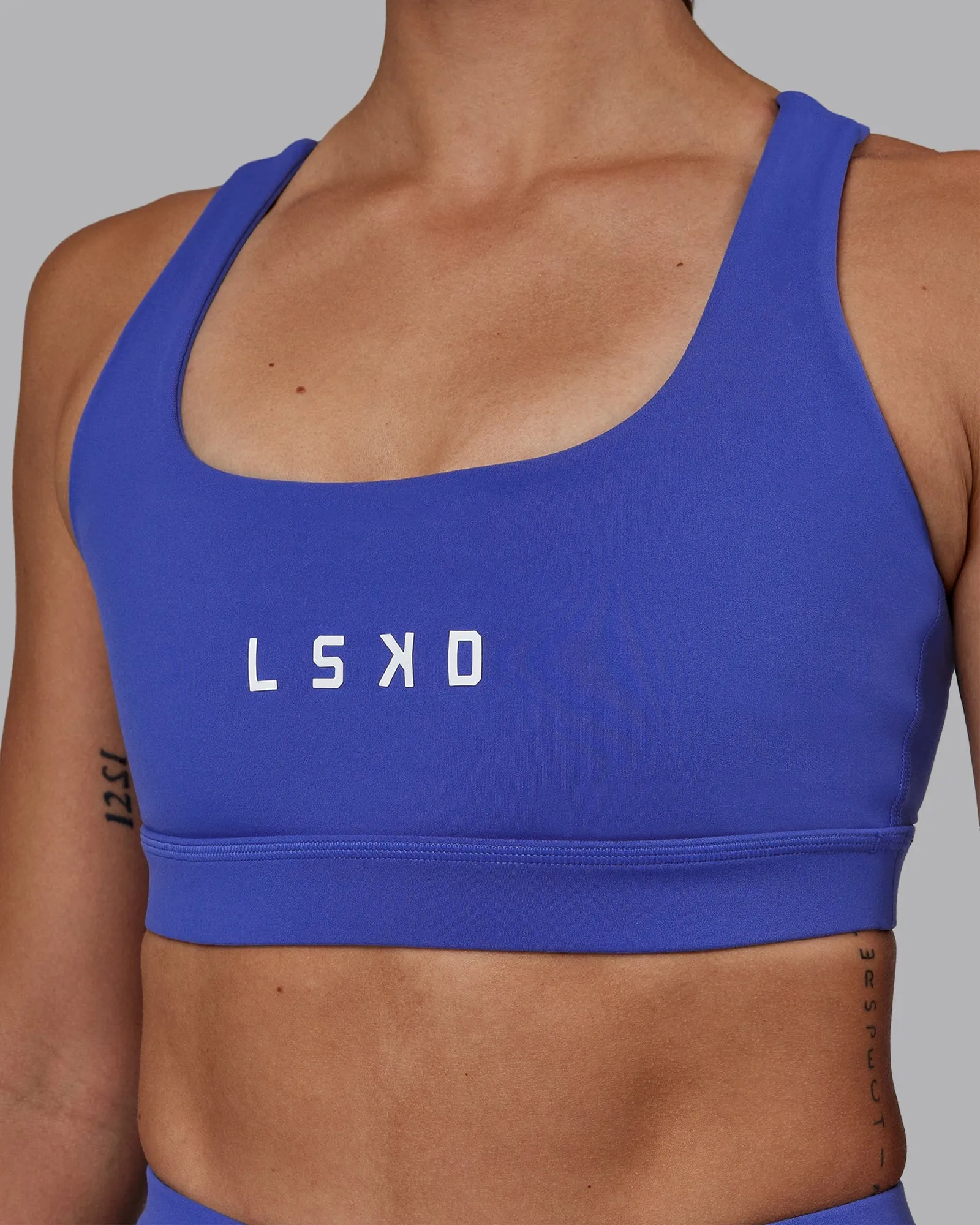 Rep Sports Bra - Power Cobalt-White