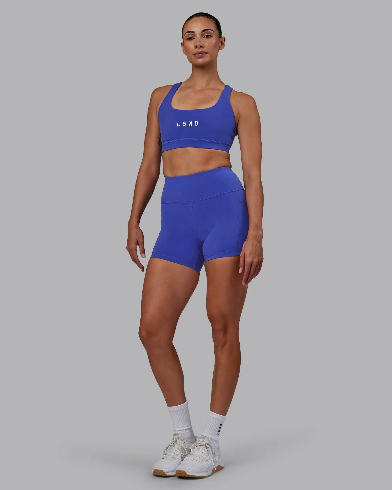 Rep Sports Bra - Power Cobalt-White