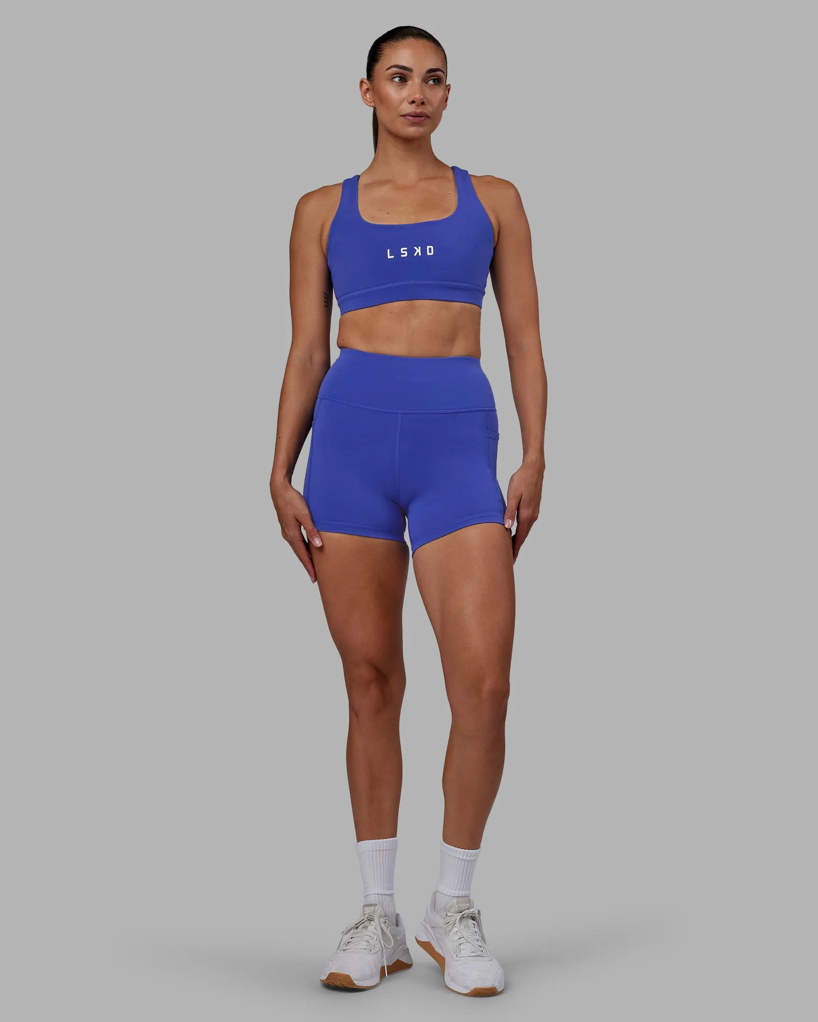 Rep Sports Bra - Power Cobalt-White