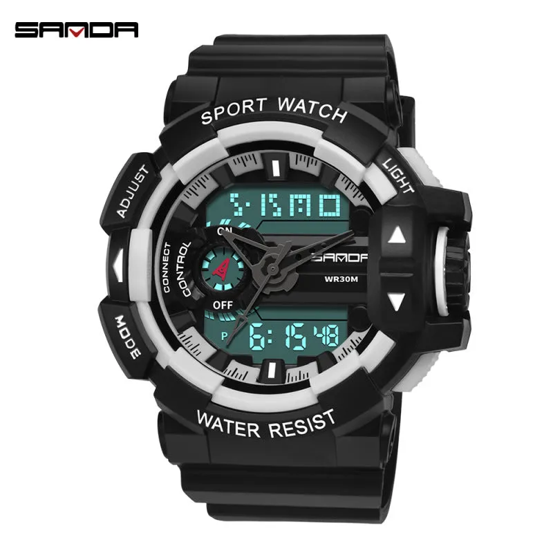 SANDA Men's Sports Digital Watches Male Military Quartz Wrist Watches Top Brand Digital-Watch waterproof Relogio Masculino