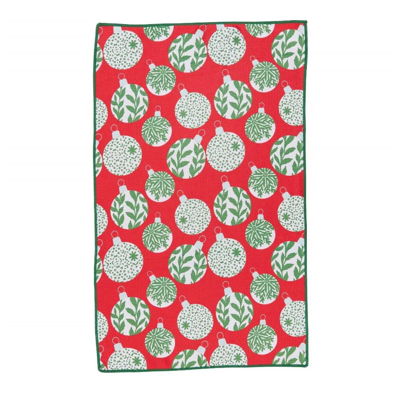 Scandi Ornaments blu Kitchen Tea Towel-DBL