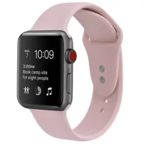 Silicone Sport Replacement Band for Apple Watch Vintage Rose