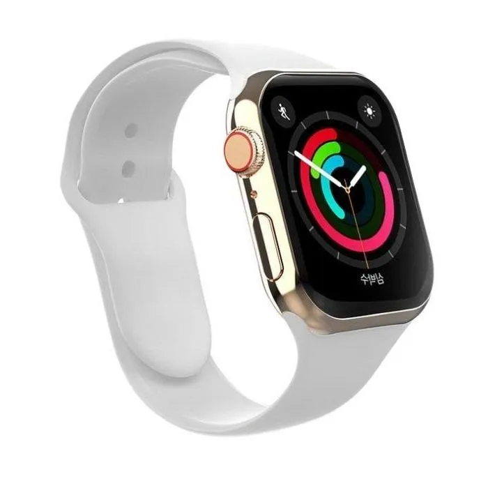 Silicone Sports Band for Apple Watch 45mm - White