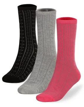 Socksmile Women's Fashion Crew Socks 3 Pair Pack.