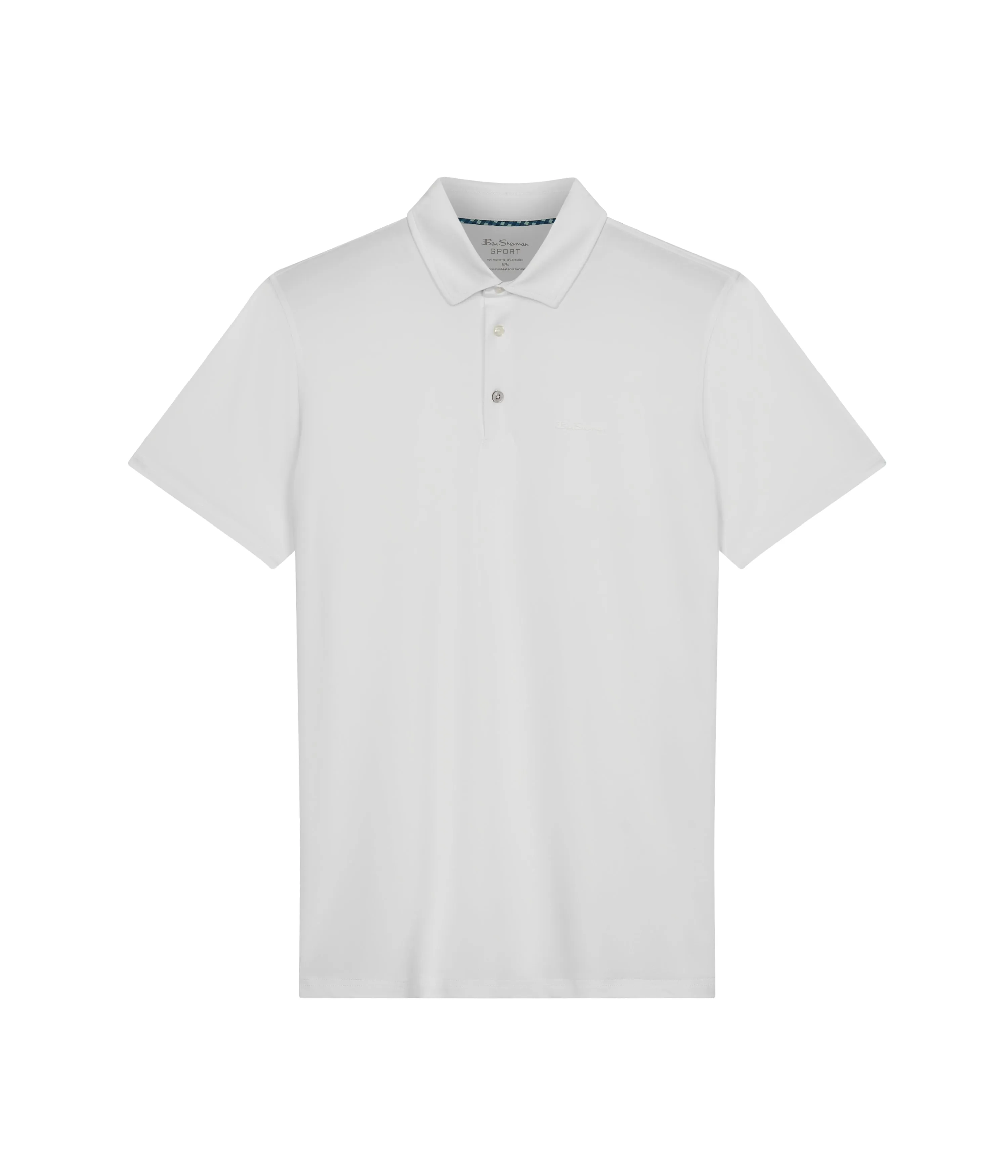 Solid Air Pique Sports Fit Polo - White