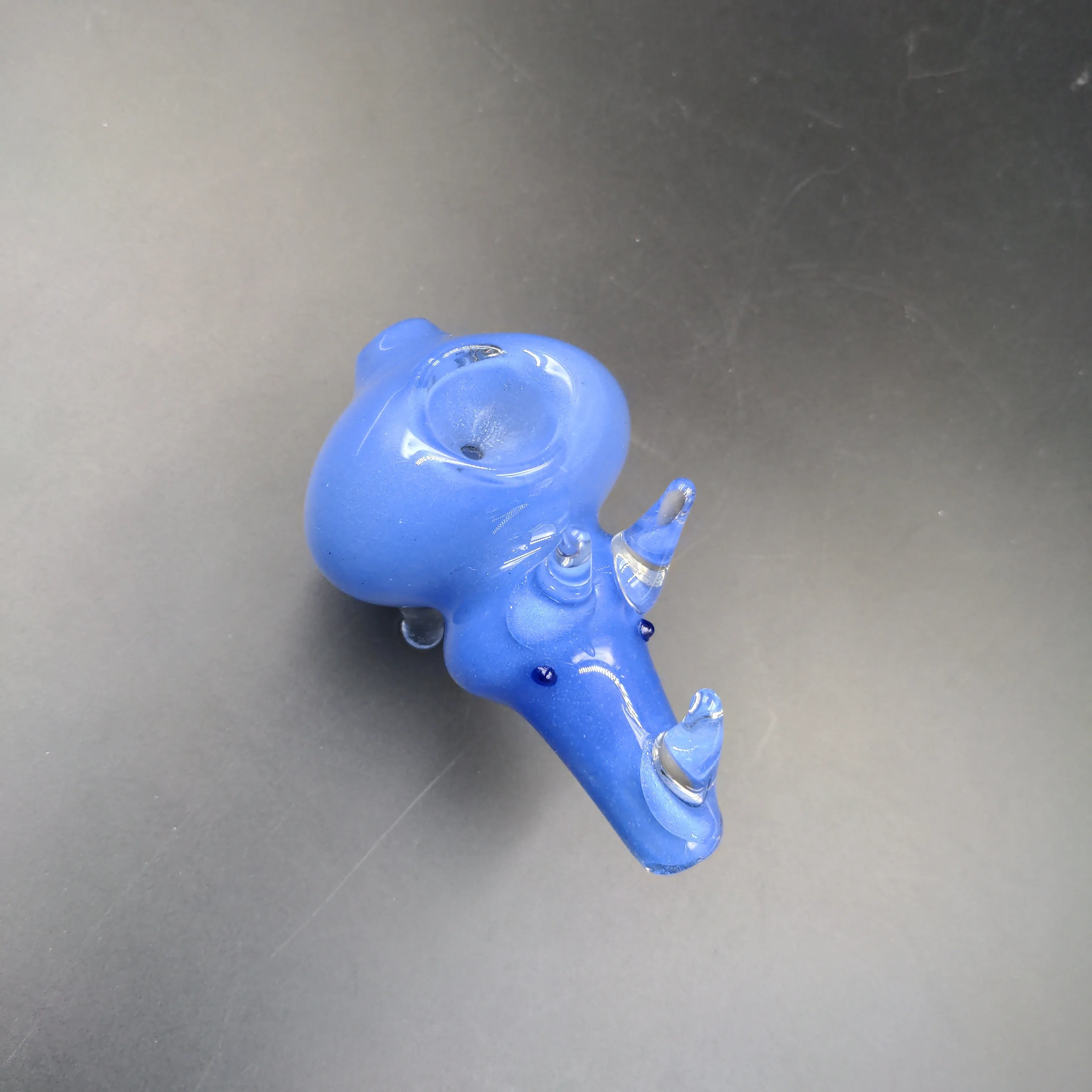 Standing Rhino Glass Hand Pipe