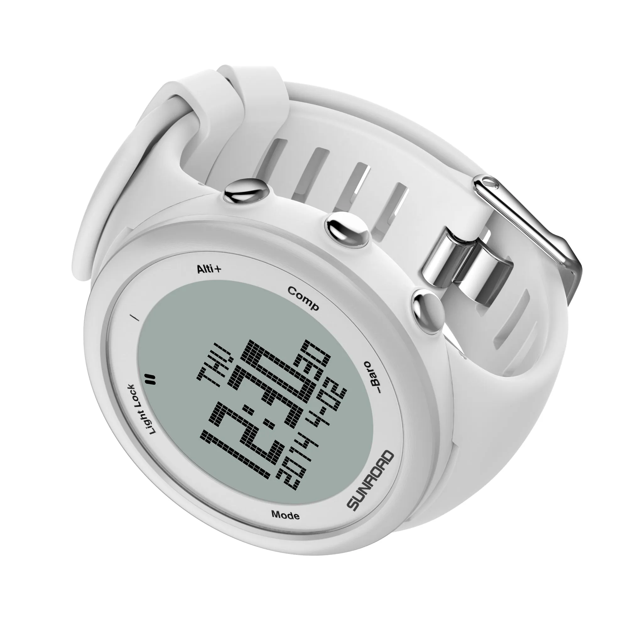 SUNROAD Latest Women Sports Watch White Outdoor Run Fitness Tracker