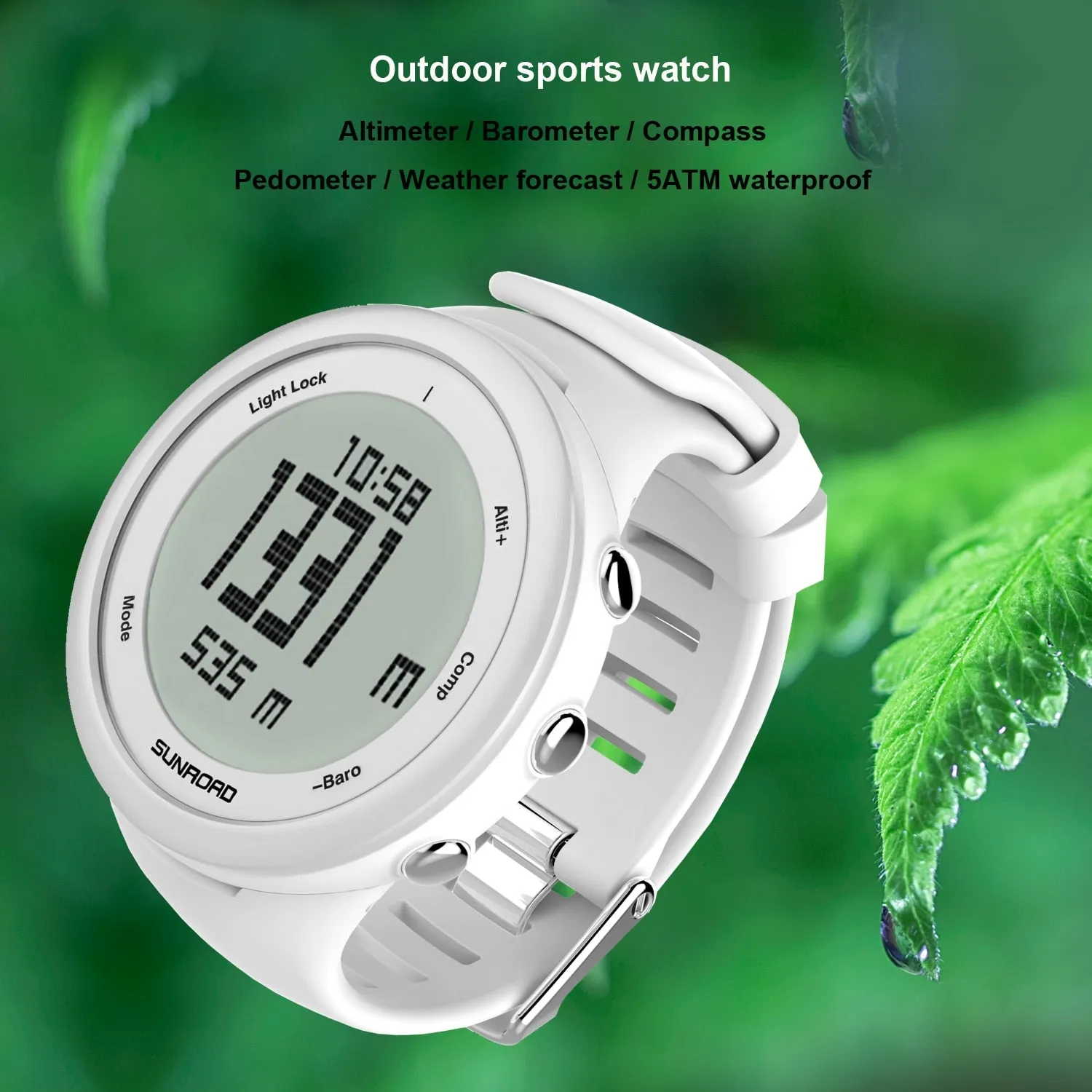 SUNROAD Latest Women Sports Watch White Outdoor Run Fitness Tracker