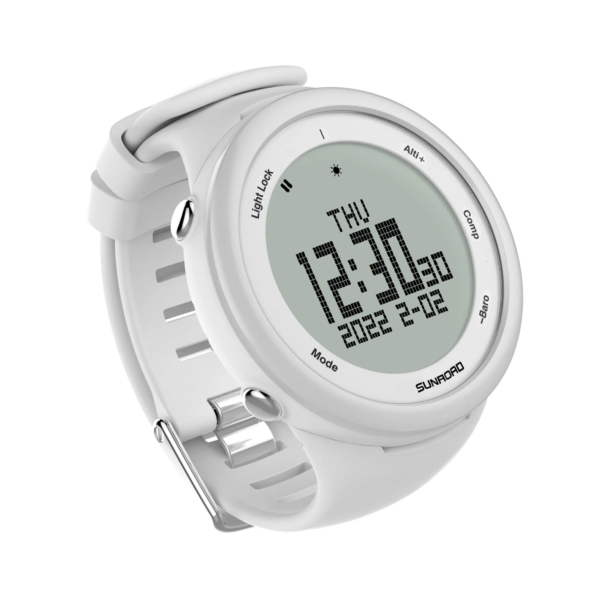 SUNROAD Latest Women Sports Watch White Outdoor Run Fitness Tracker