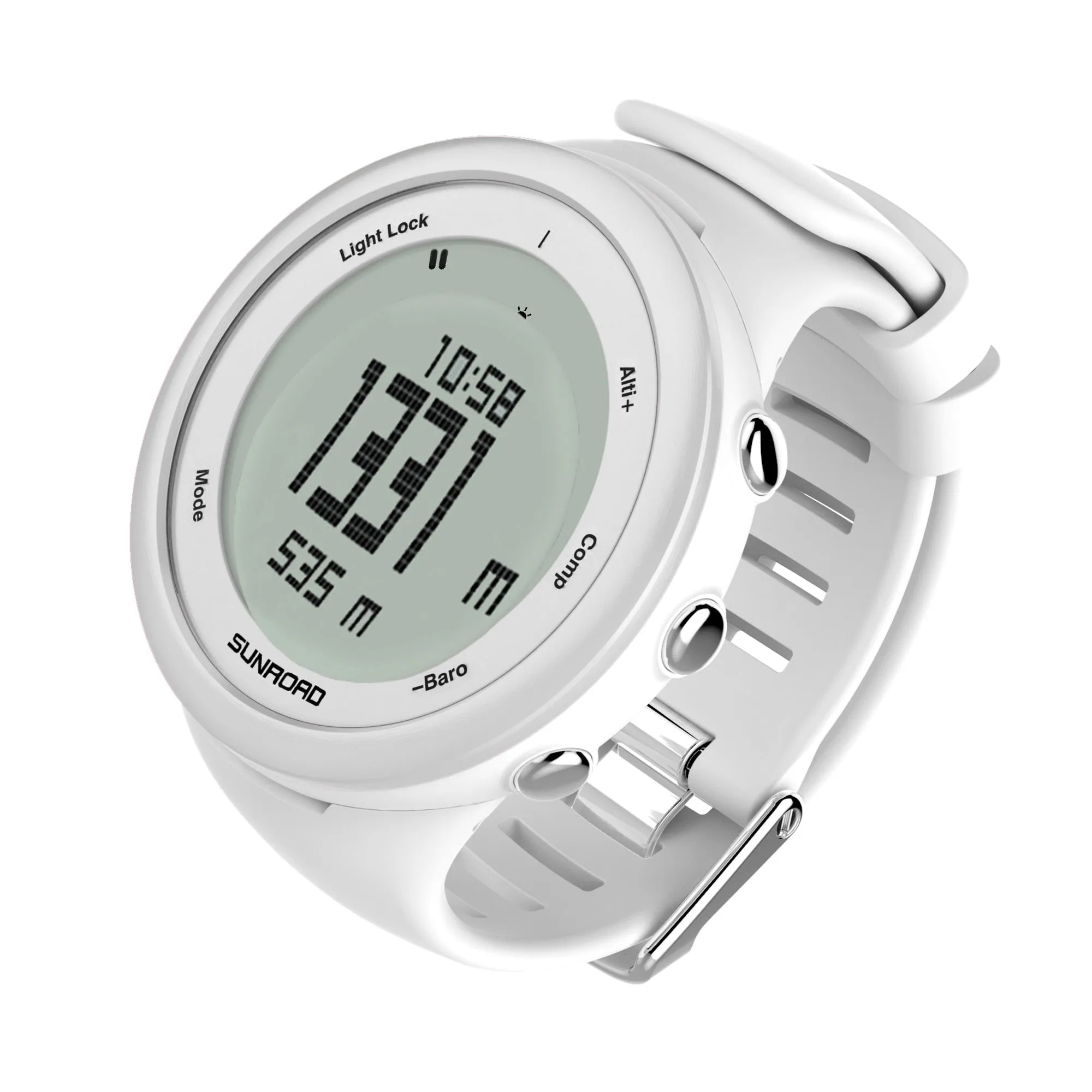 SUNROAD Latest Women Sports Watch White Outdoor Run Fitness Tracker