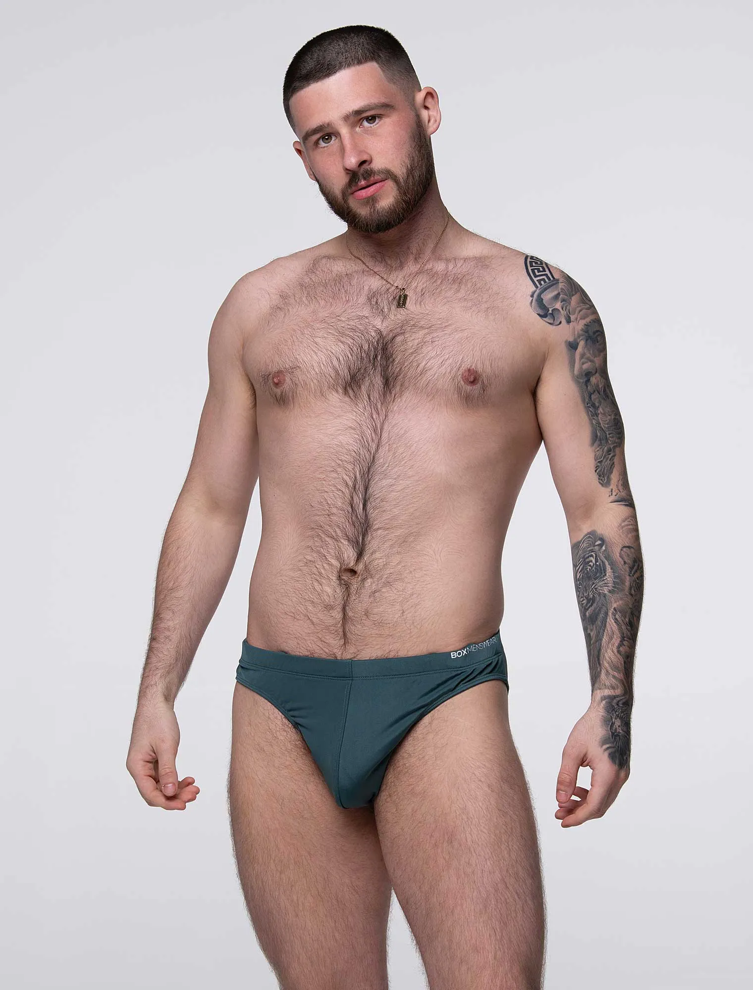 Swimming Trunks - Pine Green