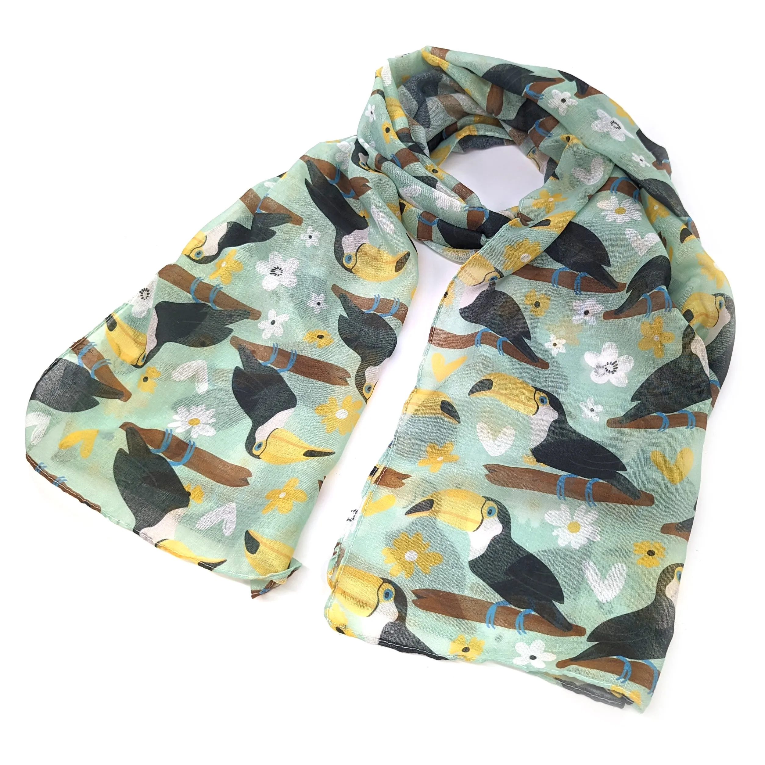 Tina the Toucan ladies Fashion Scarf