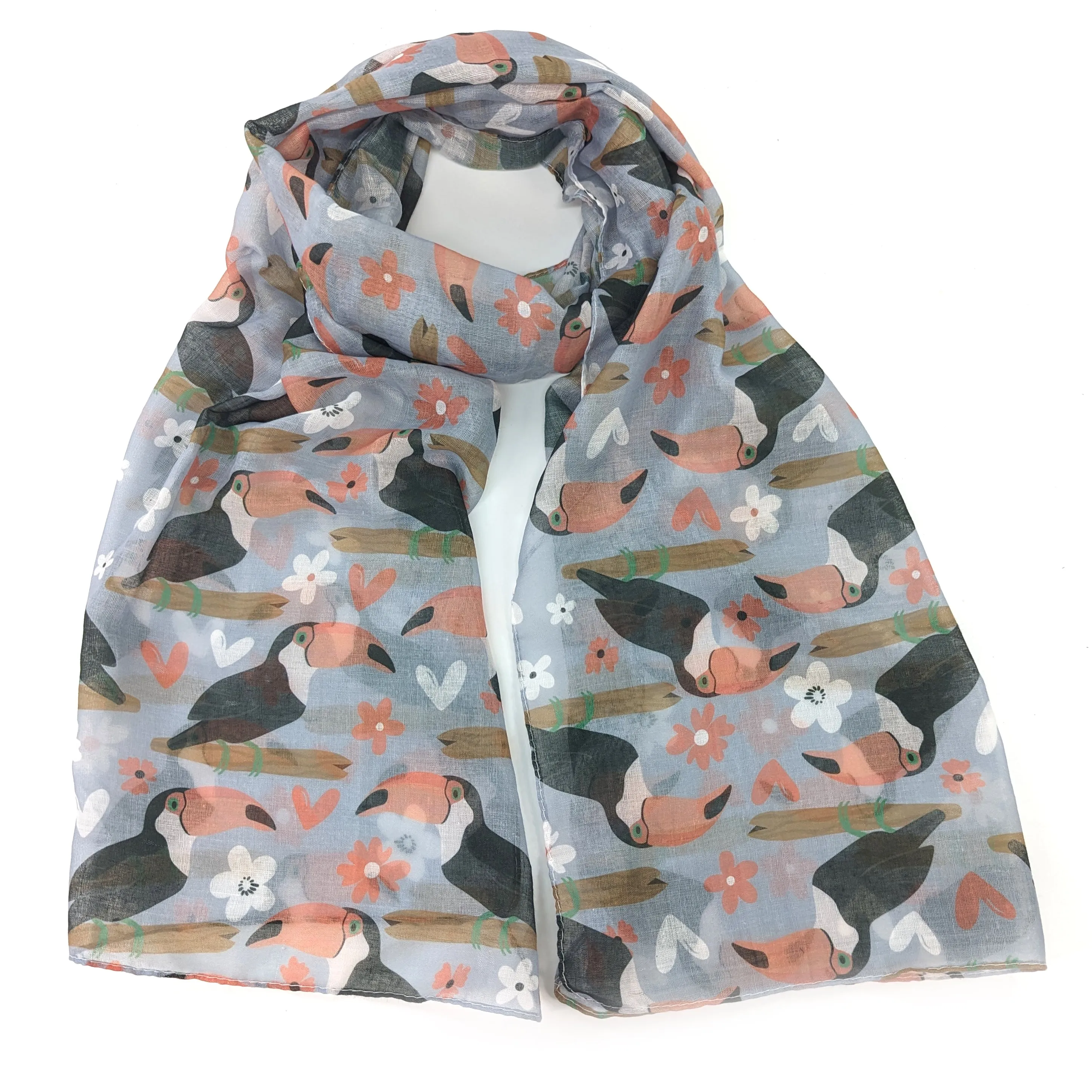 Tina the Toucan ladies Fashion Scarf