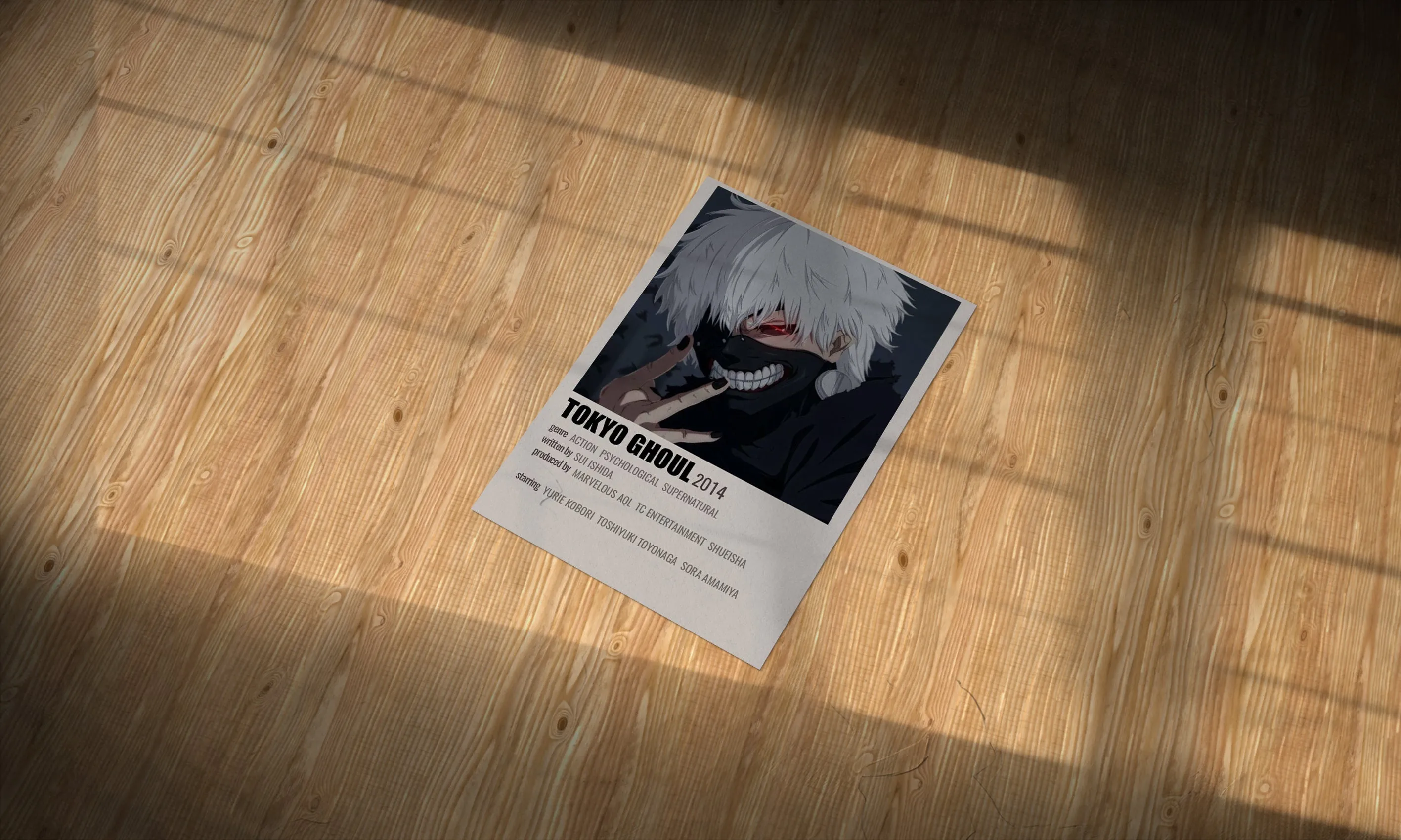 Tokyo Ghoul Anime Aesthetic Metal Poster