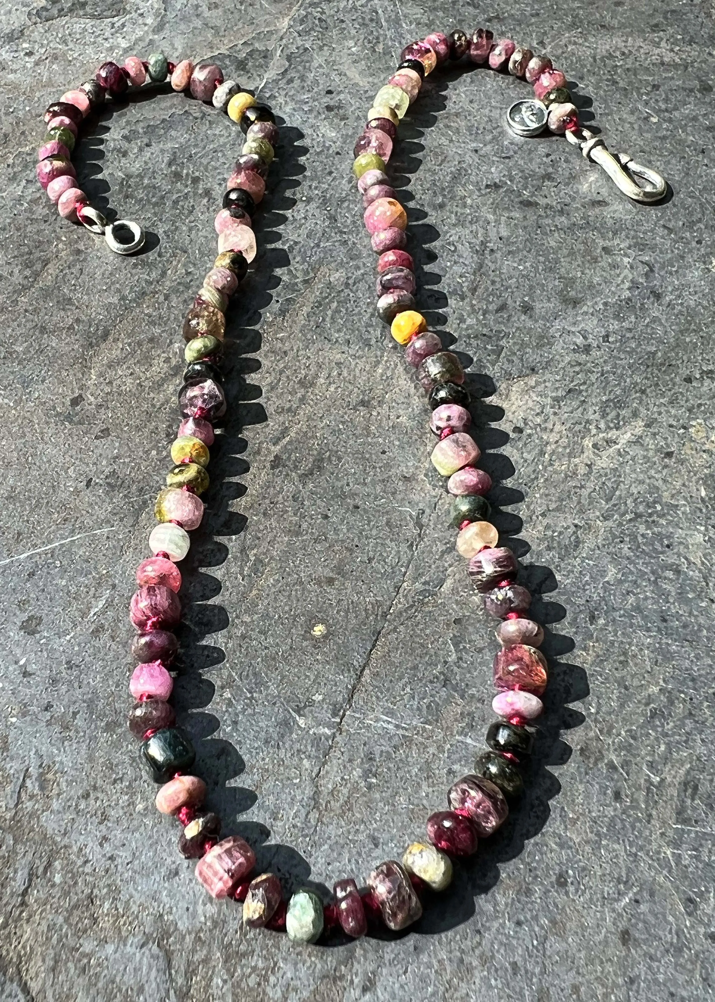 Tourmaline Multi-Color "She's in Fashion - Suede" Necklace