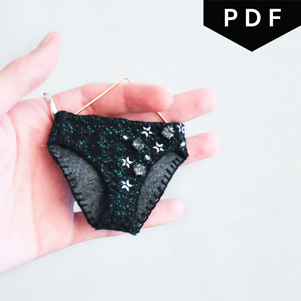 Undie Ornaments - Downloadable PDF Sewing Pattern